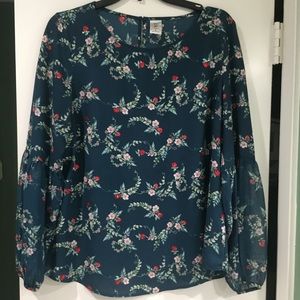 Disney LC Lauren Conrad  large floral blouse